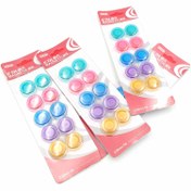 تصویر آهنربا مگنت رنگی مدل T2010 بسته ۱۰ عددی 