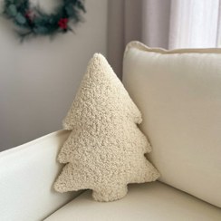 تصویر کوسن درخت کریسمس تدی سبک و حجیم tree pillow christmas