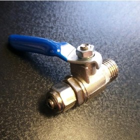 تصویر شیر ورودی تصفیه آب خانگی فلزی ۱/۴ اینچ 