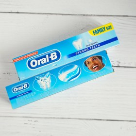 تصویر خمیردندان اورال-بی مدل STRONG TEETH MINT وزن 140 گرم | خمیردندان