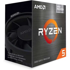 تصویر پردازنده ای ام دی مدل Ryzen5 5500GT باکس CPU AMD Ryzen5 5500GT BOX