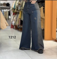 تصویر شلوار جین شافل بگ زنانه سایز ۳۸ تا ۴۶ 