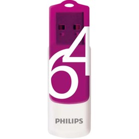 تصویر فلش مموری فیلیپس مدل Philips Vivid ظرفیت 64 گیگابایت Philips Vivid 64GB USB 2.0 Flash Memory