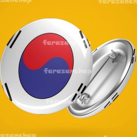 تصویر پیکسل پرچم کشور کره جنوبی کد 41 Pixel flag of South Korea country code 41