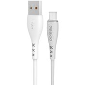 تصویر کابل شارژ سیلیکونی USB به MicroUSB یسیدو مدل CA26 