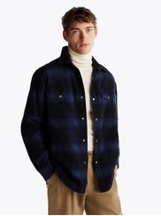 تصویر پیراهن اورجینال برند Tommy hilfiger مدل BRUSHED CHECK OVERSHIRT کد 867143394 