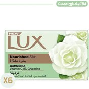 تصویر صابون لوکس بار برای پوست ا Lux ux Bar Soap for nourished skin, Gardenia, with Vitamin C, E, and Glycerine, 170g Lux ux Bar Soap for nourished skin, Gardenia, with Vitamin C, E, and Glycerine, 170g