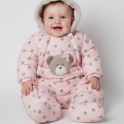 تصویر کاپشن سرهمی زیپ‌دار شمعی طرح تیانا - ۱۲ تا ۱۸ ماه 