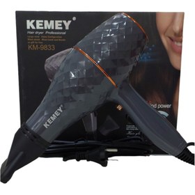 تصویر سشوار کمی مدل KEMEI KM_9833 Mini hair dryer model KEMEI KM_9833