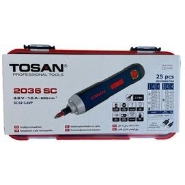 تصویر پیچ گوشتی شارژی 3.6 ولت توسن مدل 2036SC Tosan 2036SC Cordless Screw Driver