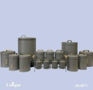 تصویر ست 16پارچه فیلی(طوسی)درب فلزی UN-8071 