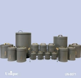 تصویر ست 16پارچه فیلی(طوسی)درب فلزی UN-8071 