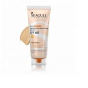 تصویر کرم ضدآفتاب رنگی فاقد چربی سی گل با فاکتور حفاظتی 60 ا Seagull SUNPRO SPF60 Sunscreen Cream Seagull SUNPRO SPF60 Sunscreen Cream