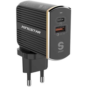 تصویر شارژر دیواری کینگ استار مدل KW194PQ Fast Charge 36W Kingstar KW194PQ Fast Charge 36W Wall Charger