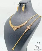 تصویر سرویس جواهرات طلای زرد تراش پروا 