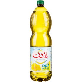 تصویر لادن روغن مایع کانولا 1350 گرمی ویتامین (A-D) آبی 