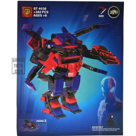 تصویر لگو اسپایدرمن مدل BT4038 شامل ۳۸۲ قطعه 