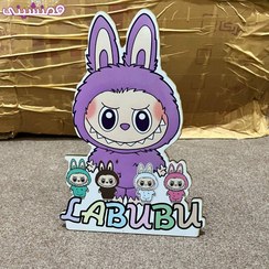 تصویر استند چوبی 30 سانتی جشن و تولد تم لبوبو مدل تیمی 