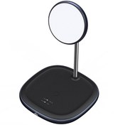 تصویر پایه نگهدارنده و شارژر بی سیم باسئوس مدل Baseus WXSW-C01 