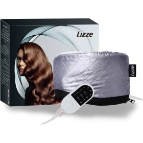 تصویر کلاه حرارتی مو برند لیز مدل ۰۲ رنگ نقره ای ا Lizze Brand Hair Thermal Cap,Model 02, Silver Color Lizze Brand Hair Thermal Cap,Model 02, Silver Color