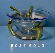 تصویر سوفله سالاد خوری پافیلی طلایی یونیک مدل UN-3116 