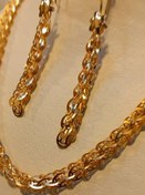 تصویر سرویس جواهرات زنانه طرح طلا جنس برنجی 