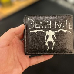 تصویر کیف پول چرم چاپی Death Note 