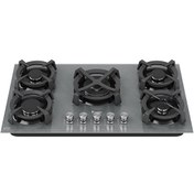 تصویر اجاق گاز شیشه ای داتیس DG-567 طوسی Datees DG-567 Glass Gas Stove Gray