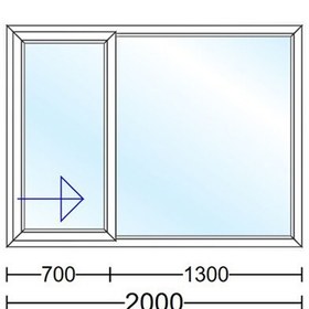 تصویر پنجره دوجداره UPVC کشویی 