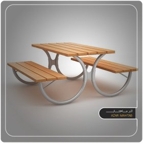 تصویر نیمکت پارکی مدل کمجا 