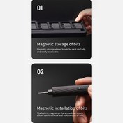 تصویر کیت پیچ گوشتی 25 تکه شیائومی Xiaomi HOTO QWLSD010 Battery-powered precision screwdriver 25-Piece kit Xiaomi HOTO QWLSD010 Battery-powered precision screwdriver