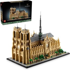 تصویر لگو سری معماری مدل کلیسای نوتردام 21061 - LEGO Architecture Architectural Landmarks Collection: Notre Dame Cathedral 21061 4383 قطعه