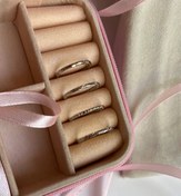 تصویر انگشتر دخترانه مینیمال با رادیوم 