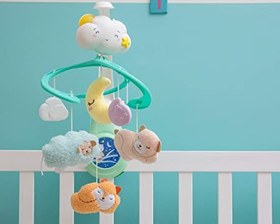 تصویر آویز موزیکال کنار تخت نوزاد برند Clementoni 