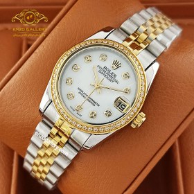 تصویر ساعت زنانه رولکس نگینی rolex datejust rl155 