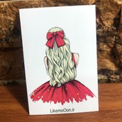 تصویر کارت گیفت طرح قرمز (یلدا) بسته هشت عددی 