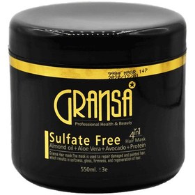 تصویر ماسک مو بدون سولفات 4در1 گرانسا 550میل Gransa Gransa 4in1 Hair Mask sulfate free 550ml