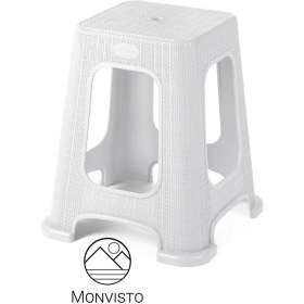 تصویر چهارپایه پلاستیکی حصیری مدل متوسط 