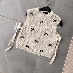 تصویر وست بافت پاپیونی ٦٣٣ 