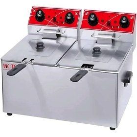 تصویر سرخ کن برقی دو لگن 6+6 لیتری ویکتور 