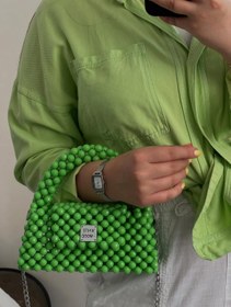 تصویر کیف دسته دار رنگی رنگی 