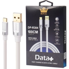 تصویر کابل تایپ سی فست شارژ DATA+ Royal DP-R304 2.4A 1m DATA+ Royal DP-R304 2.4A 1m Type-C Cable