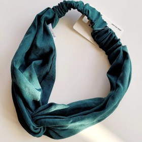 تصویر هدبند سبز گرهی 