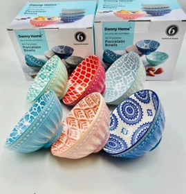 تصویر کاسه آبگوشت خوری دنی هوم سایز ۱۲ ست ۶ عددی 