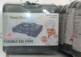 تصویر گاز سفری/ مسافرتی هپی هوم Happy Home دو کاره با کیف مخصوص Portable gas Stove