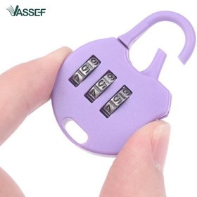 تصویر قفل زیپ و چمدان - مشکی 