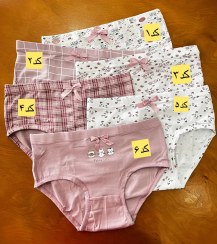 تصویر شورت زنانه نخی فاق بلند کمر کش پهن طرح گربه 