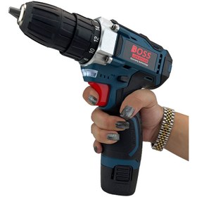 تصویر دریل شارژی 18 ولت باس با لوازم 2 باتری مدل GWS Cordless drill GWS BOSS