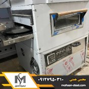 تصویر فر پیتزا ریلی دهنه ۵۰ سانتی نوین موتور الکتروژن 