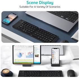 تصویر کیبورد بلوتوثی تاشو کوتسی مدل 64017 